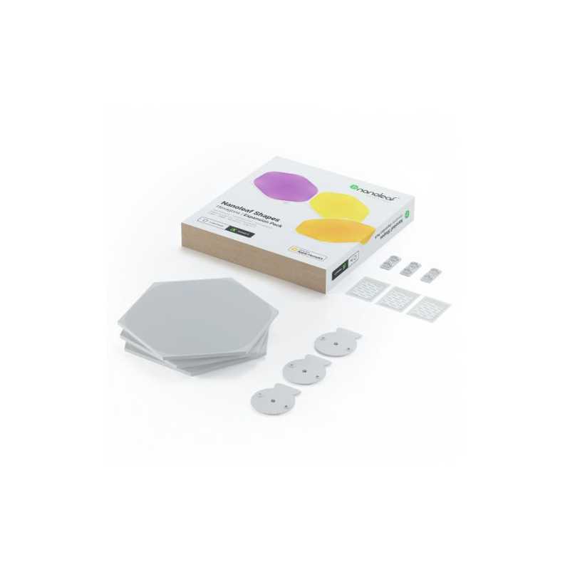 Nanoleaf Shapes Hexagons Expansion Pack (3-Panels), RGB *Expansion Kit Only*