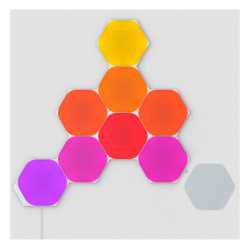 Nanoleaf Shapes Hexagons Starter Kit (9-Panels), RGB, Create an Illuminated Display, Ultra-Thin Panels, Screen Mirror/Music Reac