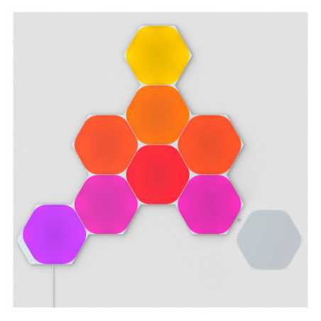 Nanoleaf Shapes Hexagons Starter Kit (9-Panels), RGB, Create an Illuminated Display, Ultra-Thin Panels, Screen Mirror/Music Reac