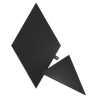 Nanoleaf Shapes Limited Edition Ultra Black Triangles Expansion Pack (3-Panels), RGB *Expansion Kit Only*