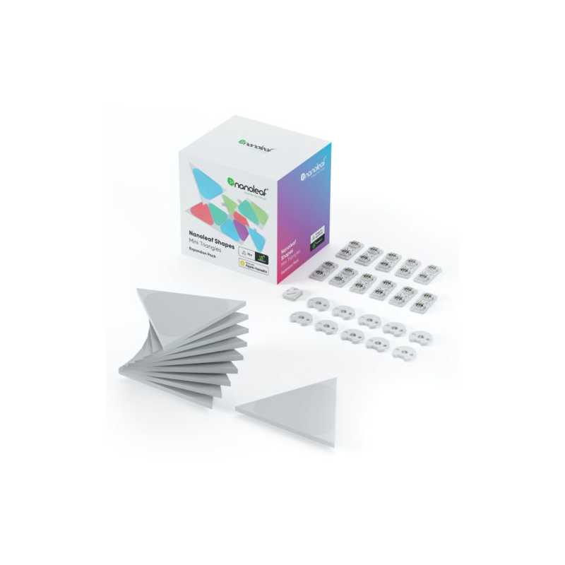Nanoleaf Shapes Mini Triangles Expansion Pack (10-Panels), RGB *Expansion Kit Only*
