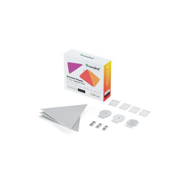 Nanoleaf Shapes Triangles Expansion Pack (3-Panels), RGB *Expansion Kit Only*