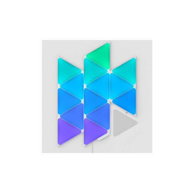 Nanoleaf Shapes Triangles Starter Kit (15-Panels), RGB, Create an Illuminated Display, Ultra-Thin Panels, Screen Mirror/Music Re
