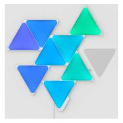 Nanoleaf Shapes Triangles Starter Kit (9-Panels), RGB, Create an Illuminated Display, Ultra-Thin Panels, Screen Mirror/Music Rea