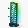 Nanoleaf Pegboard Desk Dock, USB Hub Base, 4 Pegboard Hooks, RGB Lighting with Real-time Screen Mirroring/Music Visualisation