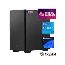 LOGIX Micro Tower - Designed for CCTV Use - Intel i5 Processor, 16GB Kingston Memory, 500GB Kingston SSD, Output to 4 Monitors, 