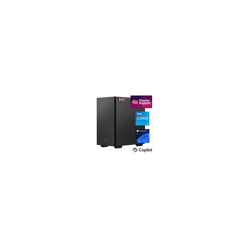 LOGIX Micro Tower - Designed for CCTV Use - Intel i5 Processor, 16GB Kingston Memory, 500GB Kingston SSD, Output to 4 Monitors, 