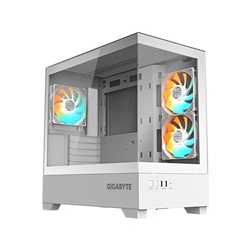 GIGABYTE C201 PANORAMIC ICE RGB Gaming PC Case, Tempered Glass, Optimized Airflow, mini-ITX/m-ATX