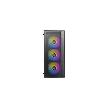 Antec AX65 ARGB Mid-Tower Gaming PC Case – High-Airflow Mesh Front, 4× 120?mm ARGB Fans Included, Tempered Glass Side Panel, 