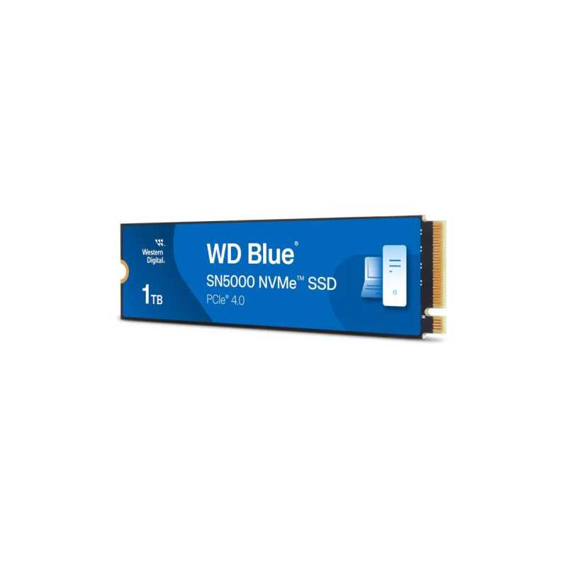 WD 1TB Blue SN5000 M.2 NVMe Gen4 SSD, M.2 2280, PCIe4, 3D NAND TLC, R/W 5150/4900 MB/s, 730K/770K IOPS