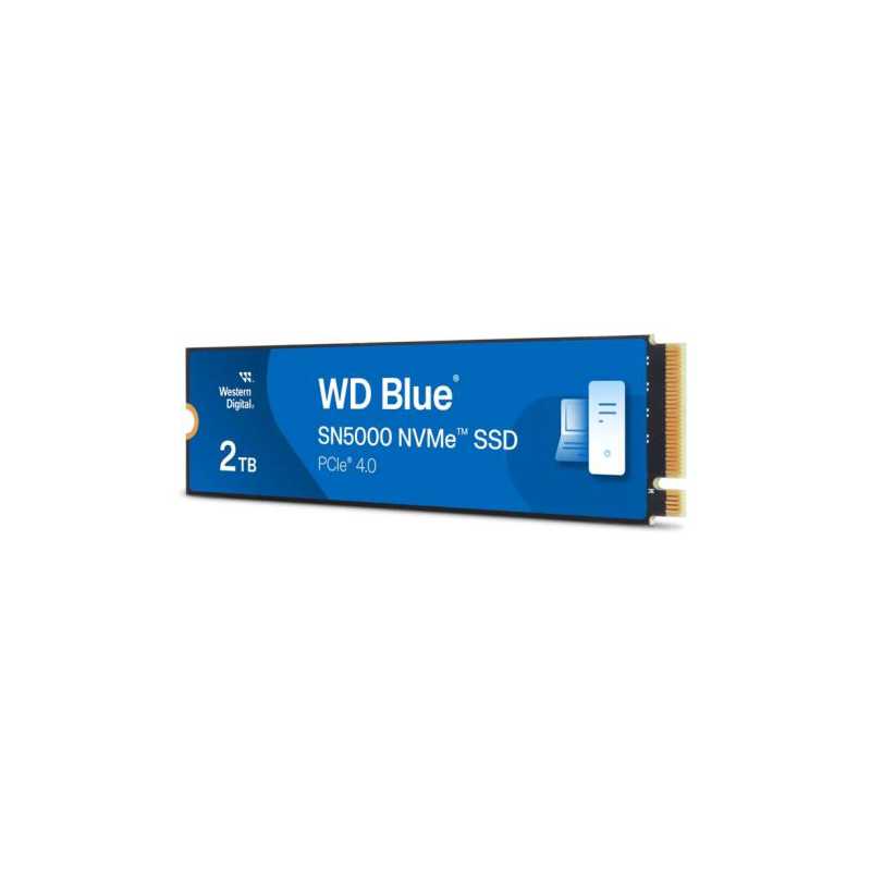 WD 2TB Blue SN5000 M.2 NVMe Gen4 SSD, M.2 2280, PCIe4, 3D NAND TLC, R/W 5150/4850 MB/s, 650K/770K IOPS