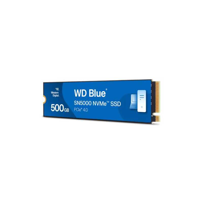 WD 500GB Blue SN5000 M.2 NVMe Gen4 SSD, M.2 2280, PCIe4, 3D NAND TLC, R/W 5000/4000 MB/s, 460K/770K IOPS