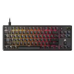 Corsair K70 CORE TKL RGB Mechanical Gaming Keyboard, USB, Red Linear Switches, Sound Dampening, Rotary Dial, Aluminium Top Plate