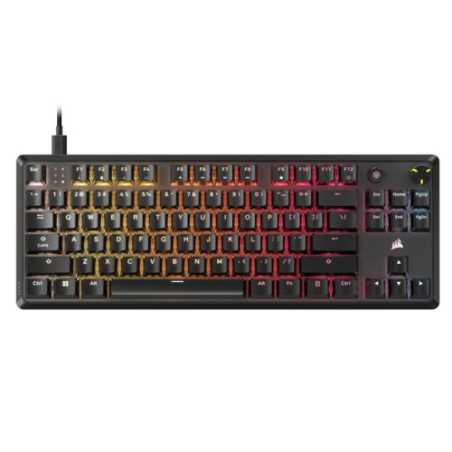 Corsair K70 CORE TKL RGB Mechanical Gaming Keyboard, USB, Red Linear Switches, Sound Dampening, Rotary Dial, Aluminium Top Plate