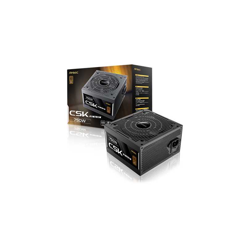 Antec CSK DC 750W PSU, 80+ Bronze, Fully Wired, Antec's 5-year warranty