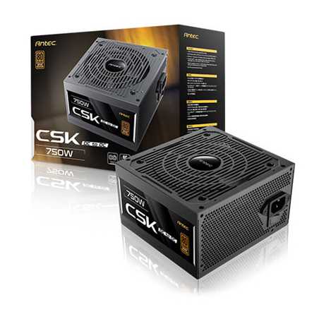 Antec CSK DC 750W PSU, 80+ Bronze, Fully Wired, Antec's 5-year warranty
