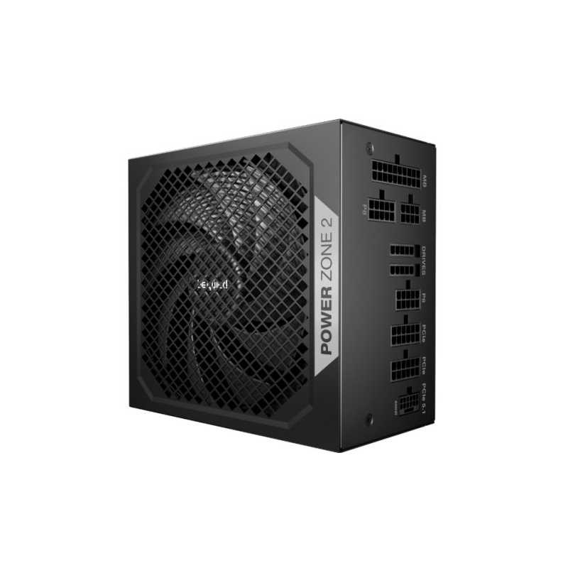Be Quiet! 850W Power Zone 2 PSU, Fully Modular, 80+ Platinum, Cybenetics Platinum, Semi-Passive Zero-RPM Cooling, ATX 3.1, PCIe 