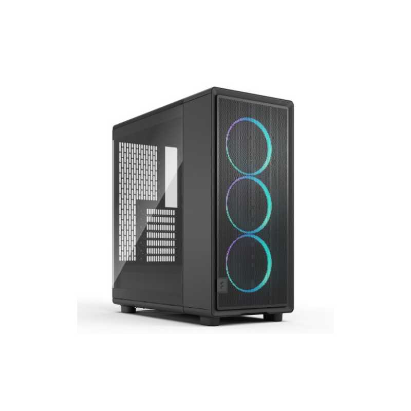 Fractal Design Epoch (Black RGB TG Light) Case w/ Light Tint Window, ATX, 3x Momentum RGB Fans, Mesh Top & Front, USB-C 20Gbps