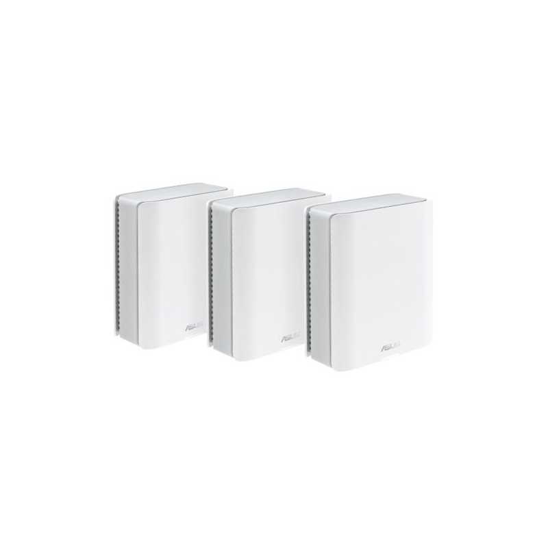 Asus (ZenWiFi BT8) BE14000 Tri-Band Wi-Fi 7 Smart AiMesh Extendable Routers (3 Pack), Up to 5,900 sq.ft, 2x 2.5G Ports, USB, VPN