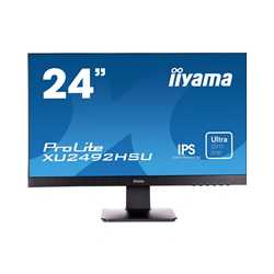 iiyama Prolite XU2492HSU-B1 24 Inch IPS LCD with Slim Bezel, 4ms, Full HD 1920x1080,1x HDMI,1 x DisplayPort,1 x VGA, 2 x USB, 2 