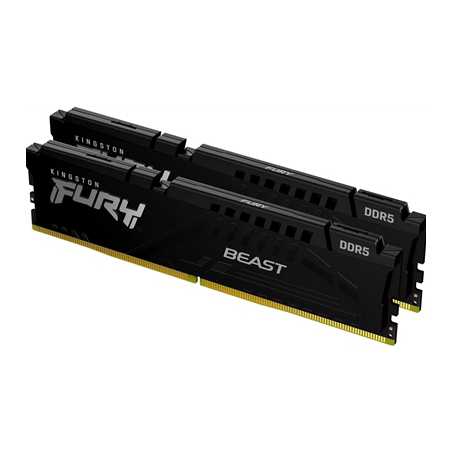Kingston FURY Beast (KF556C36BBEK2-128)128GB (64GB x2),  DDR5 5600MT/s Memory DIMM - Black