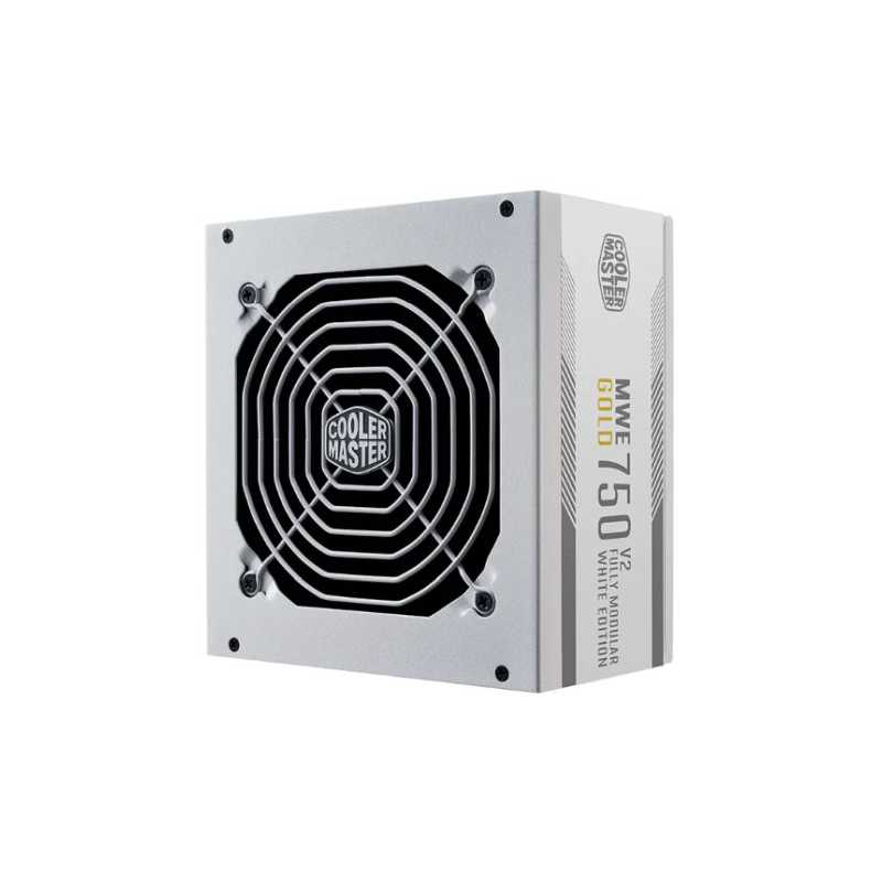 Cooler Master 750W MWE Gold V2 ATX 3.1 PSU, Fully Modular, HDB Bearing Fan, 80+ Gold, PCIe 5.1, White