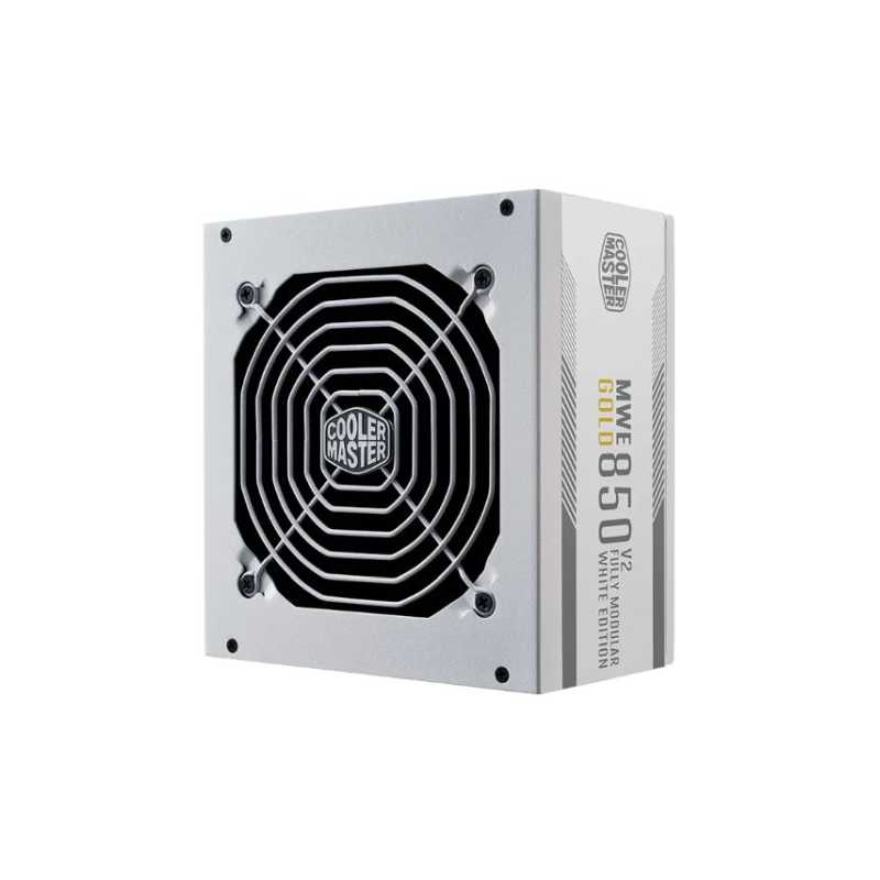 Cooler Master 850W MWE Gold V2 ATX 3.1 PSU, Fully Modular, HDB Bearing Fan, 80+ Gold, PCIe 5.1, White