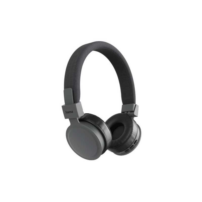 Hama (Freedom Lit III) Bluetooth Headset w/ Mic, 3.5mm Jack/USB-C, Foldable, Up to 15hrs Battery, Black