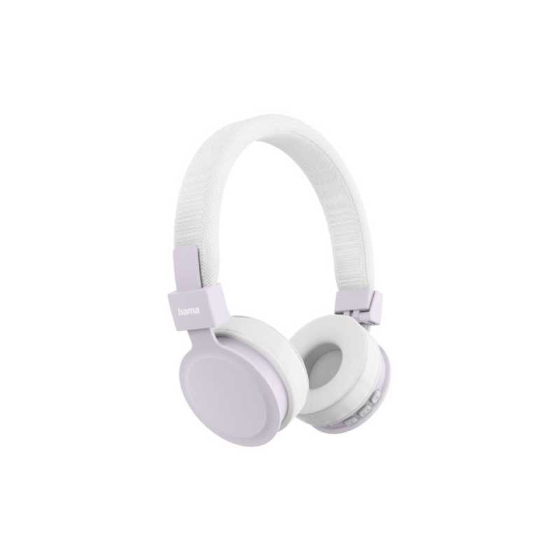 Hama (Freedom Lit III) Bluetooth Headset w/ Mic, 3.5mm Jack/USB-C, Foldable, Up to 15hrs Battery, White