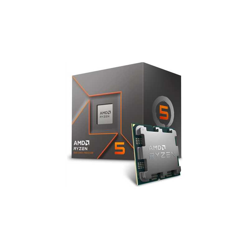 MD Ryzen 5 8400F 4.7GHz 6 Core AM5 Processor, 12 Threads, 4.2GHz up to 4.7GHz Boost, 22MB Cache,65W, No Fan, Radeon Graphics