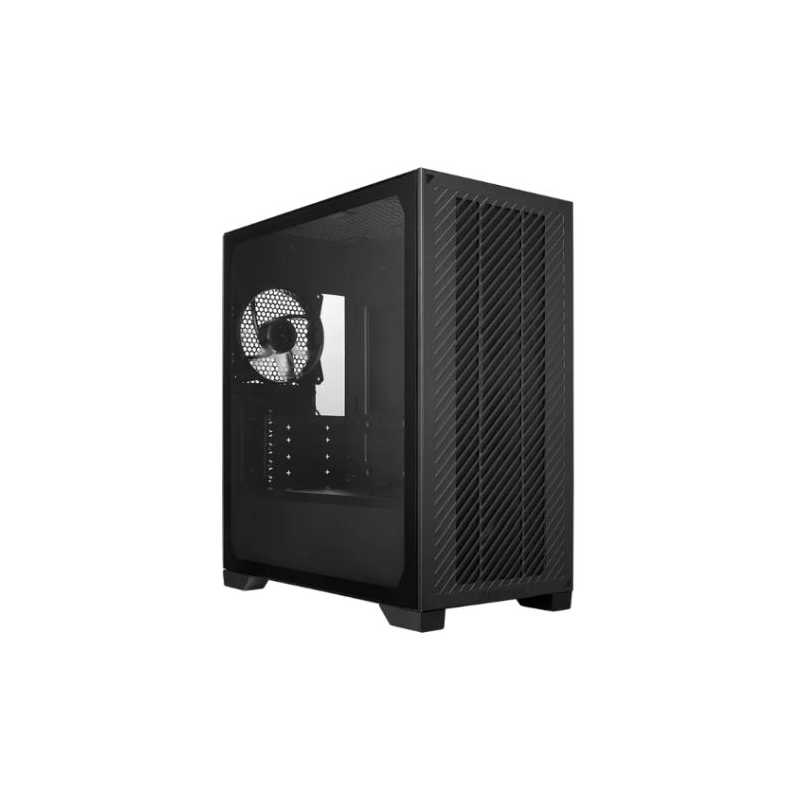 Cooler Master Elite 301 Lite Gaming Case w/ Glass Side, Micro ATX, 2x Fan, PSU Shroud, Intake Grill, USB-C, Black
