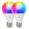 Nanoleaf Matter Wi-Fi E27 Smart Bulbs (2-Pack), 16+ Million Colours, Colour-Changing Scenes, Tunable Whites, Customised Schedule