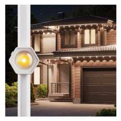 Nanoleaf Multicolour Permanent ARGB Outdoor Lights Smarter Kit, 15 Metre, 16+ Million Colours, Trimmable, Reacts to Sound & Musi