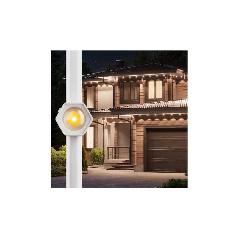 Nanoleaf Multicolour Permanent ARGB Outdoor Lights Smarter Kit, 15 Metre, 16+ Million Colours, Trimmable, Reacts to Sound & Musi