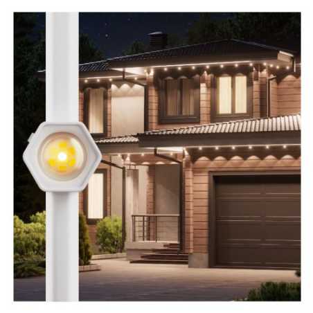 Nanoleaf Multicolour Permanent ARGB Outdoor Lights Smarter Kit, 15 Metre, 16+ Million Colours, Trimmable, Reacts to Sound & Musi