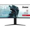 iiyama G-Master Red Eagle Curved Gaming Monitor, GCB3484WQSU-B1, 34 Inch, Black, 3440 x 1440, 0.4ms, 180hz, FreeSync, HDMI, Disp