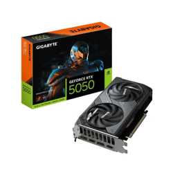 Gigabyte (GV-N5050WF2OC-8GD) GeForce RTX 5050 GAMING OC 8GB, GDDR6 Graphics Card, 2560 Cuda Core, 2587MHz Core Clock, Windforce 