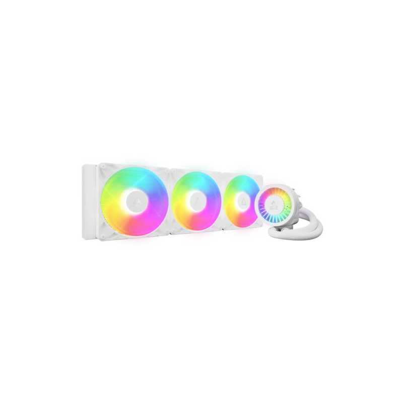 Arctic Liquid Freezer III Pro A-RGB 420mm Liquid CPU Cooler, P14 Pro PWM Fans & PWM Controlled Pump, White