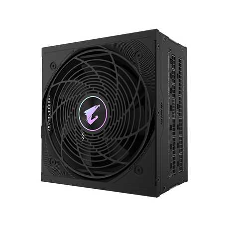 Gigabyte AORUS ELITE 850W PSU - Fully Modular, 80 PLUS Platinum, ATX 3.1, PCIe 5.0 Ready, 12VHPWR, Silent 120mm FDB Fan, 10-Year