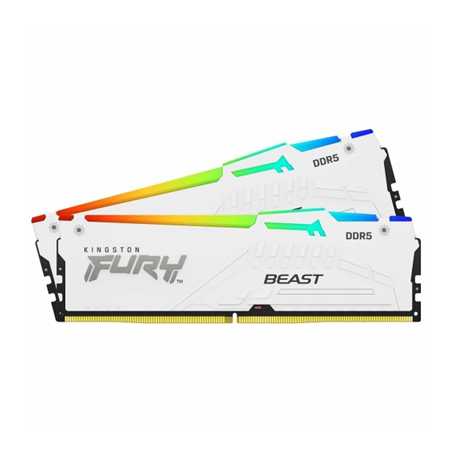 Kingston FURY Beast (KF560C36BWE2AK2-32) 32GB RGB (2x16GB) System Memory, DDR5, 6000MTs, DIMM, CL36, 288 Pin.