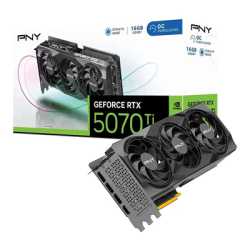 PNY (VCG5070T16TFXPB1-O) GEFORCE RTX 5070 Ti 16GB Overclocked Triple Fan DLSS 4