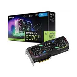 PNY (VCG5070T16TFXXPB1-O) 16GB GeForce RTX 5070 Ti ARGB EPIC-X RGB Overclocked Triple Fan GPU