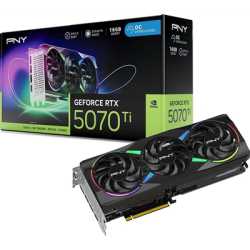 PNY (VCG5070T16TFXXPB1-O) 16GB GeForce RTX 5070 Ti ARGB EPIC-X RGB Overclocked Triple Fan GPU