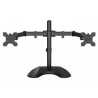 GameMax Dual Monitor Arm Stand LCD Desk Mount Freestanding For Two 13 Inch To 27 Inch Monitors, VESA Dimensions Of 75x75 mm or 1