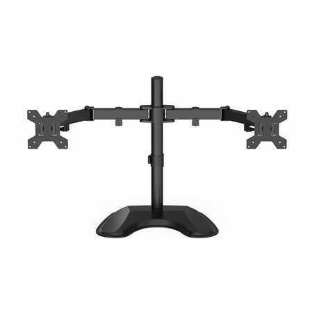 GameMax Dual Monitor Arm Stand LCD Desk Mount Freestanding For Two 13 Inch To 27 Inch Monitors, VESA Dimensions Of 75x75 mm or 1