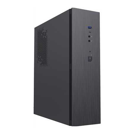 CiT S8i-AC SFF Micro ATX Desktop Case With Brushed Finish Front 8.3 Litre 1 x USB3.0 1 x USB 3.X Type C 1 x 80mm Fan