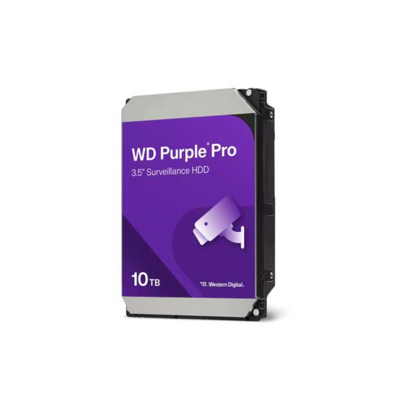 WD 3.5", 10TB, SATA3, Purple Pro Surveillance Hard Drive, 7200RPM, 512MB Cache, OEM