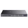 TP-LINK (ES228GMP) Omada 28-Port Gigabit Easy Managed Switch with 24-Port PoE+, 2x GB SFP Ports, 384W Power Budget, Rackmountabl