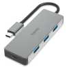 Hama 4-Port USB-C 3.2 Gen2 Hub - 3x USB-A, 1x USB-C, Aluminium