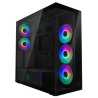 Arctic Xtender (Mirror Black) Case w/ Mirror Glass Side and Front, E-ATX, 5x ARGB Fans, ARGB PSU Shroud, Mesh Airflow, USB-C 10G